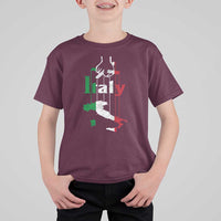 Funny Italia Heritage Pride T Shirt For Kid Vintage Italian Map Mafia Gangster - Wonder Print Shop