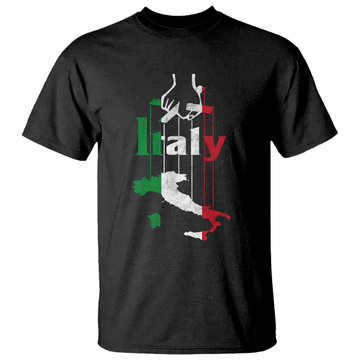 Funny Italia Heritage Pride T Shirt Vintage Italian Map Mafia Gangster - Wonder Print Shop