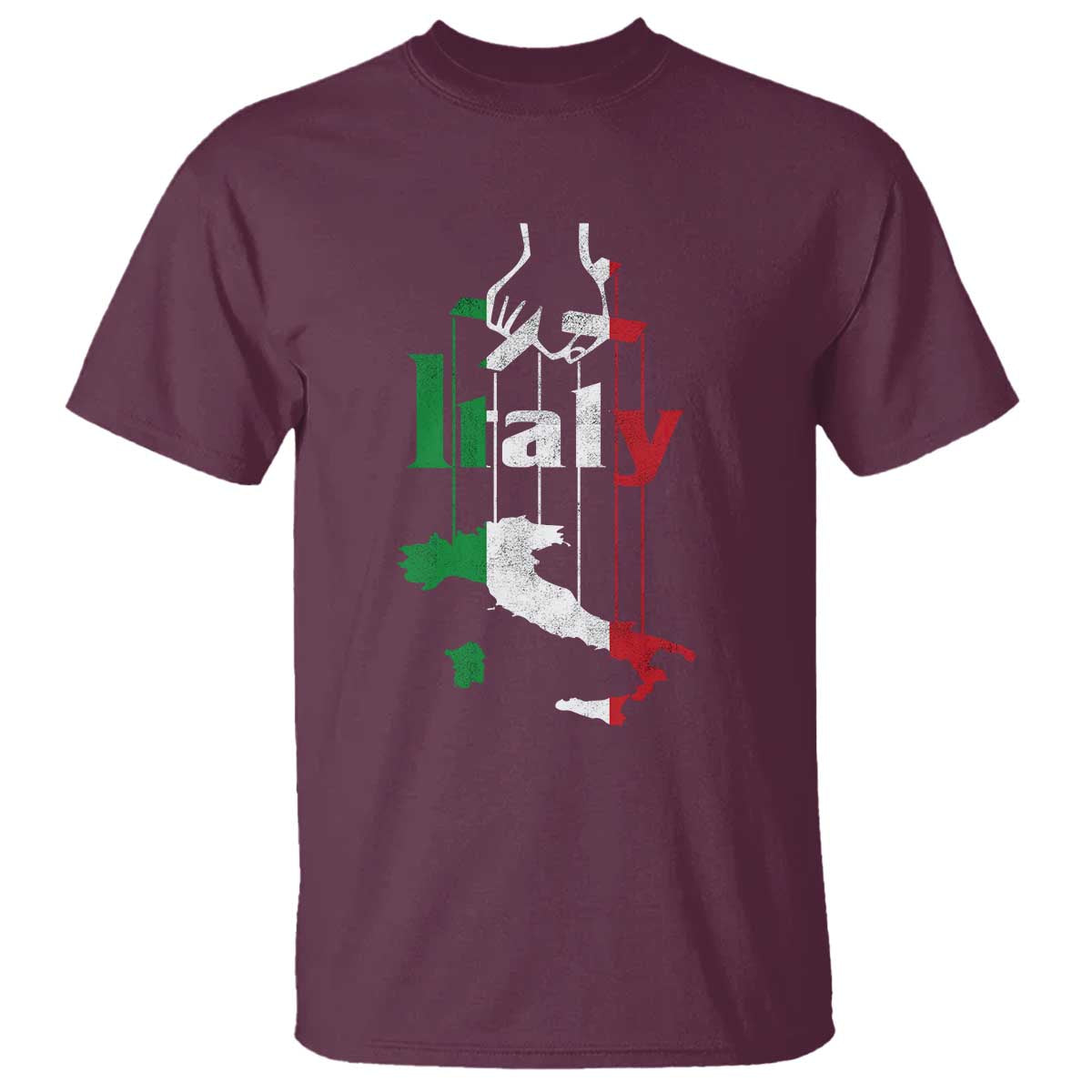 Funny Italia Heritage Pride T Shirt Vintage Italian Map Mafia Gangster - Wonder Print Shop