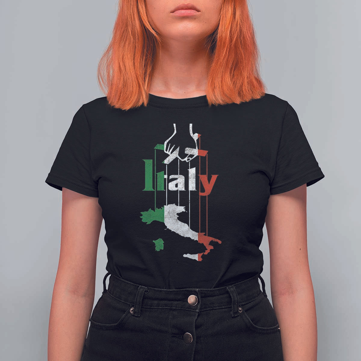 Funny Italia Heritage Pride T Shirt For Women Vintage Italian Map Mafia Gangster - Wonder Print Shop