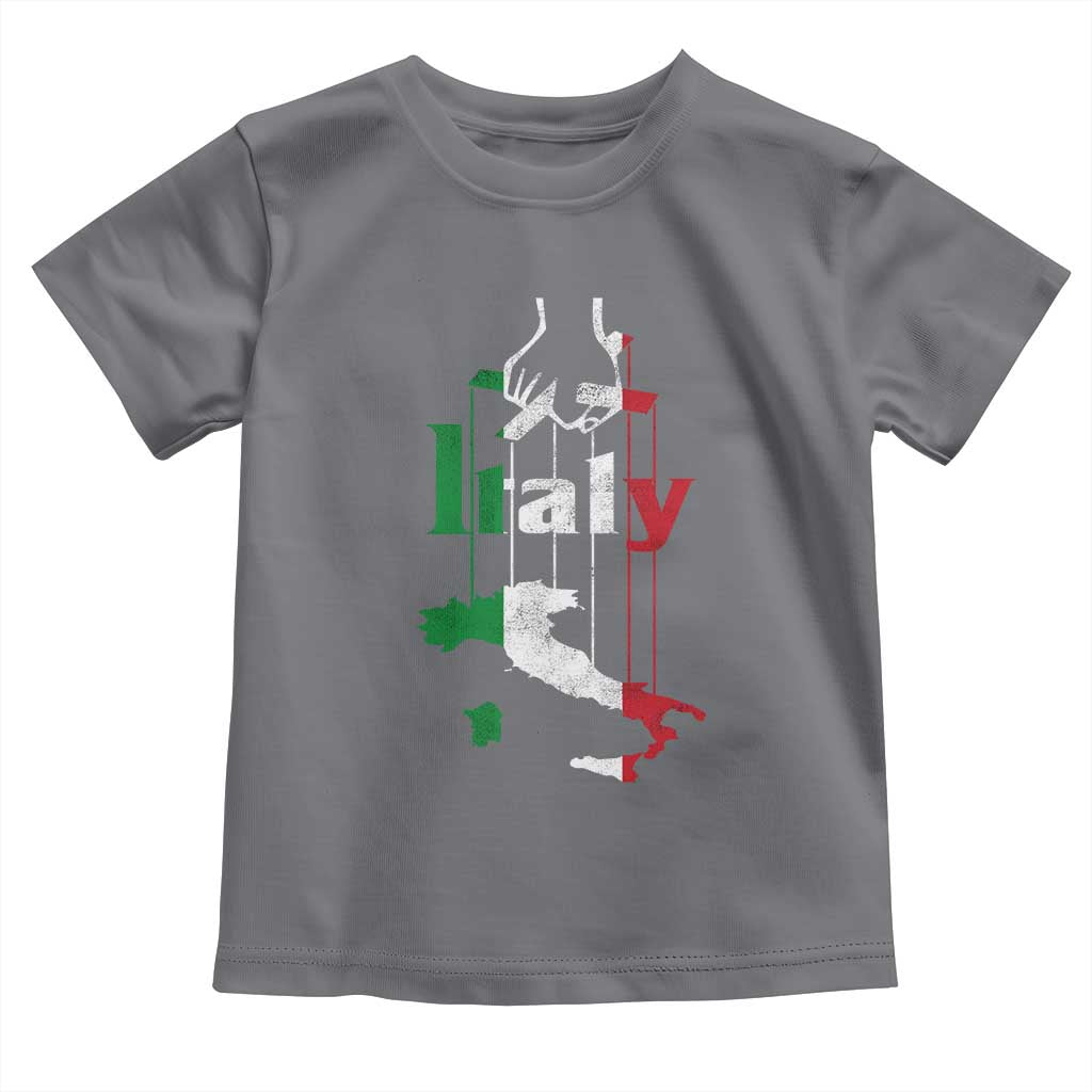 Funny Italia Heritage Pride Toddler T Shirt Vintage Italian Map Mafia Gangster - Wonder Print Shop