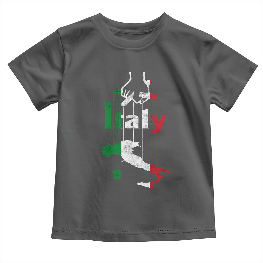 Funny Italia Heritage Pride Toddler T Shirt Vintage Italian Map Mafia Gangster - Wonder Print Shop
