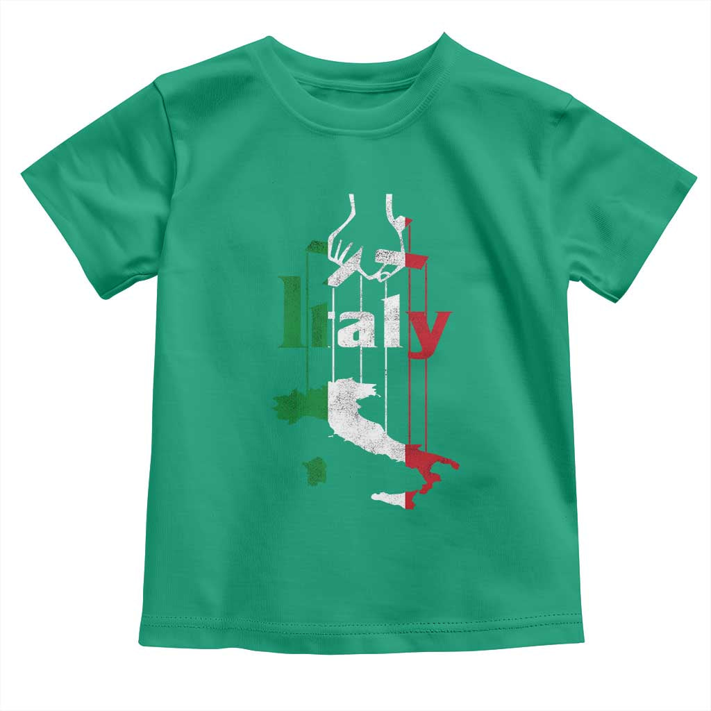 Funny Italia Heritage Pride Toddler T Shirt Vintage Italian Map Mafia Gangster - Wonder Print Shop