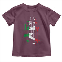 Funny Italia Heritage Pride Toddler T Shirt Vintage Italian Map Mafia Gangster - Wonder Print Shop