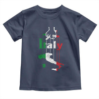 Funny Italia Heritage Pride Toddler T Shirt Vintage Italian Map Mafia Gangster - Wonder Print Shop