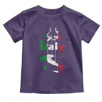 Funny Italia Heritage Pride Toddler T Shirt Vintage Italian Map Mafia Gangster - Wonder Print Shop