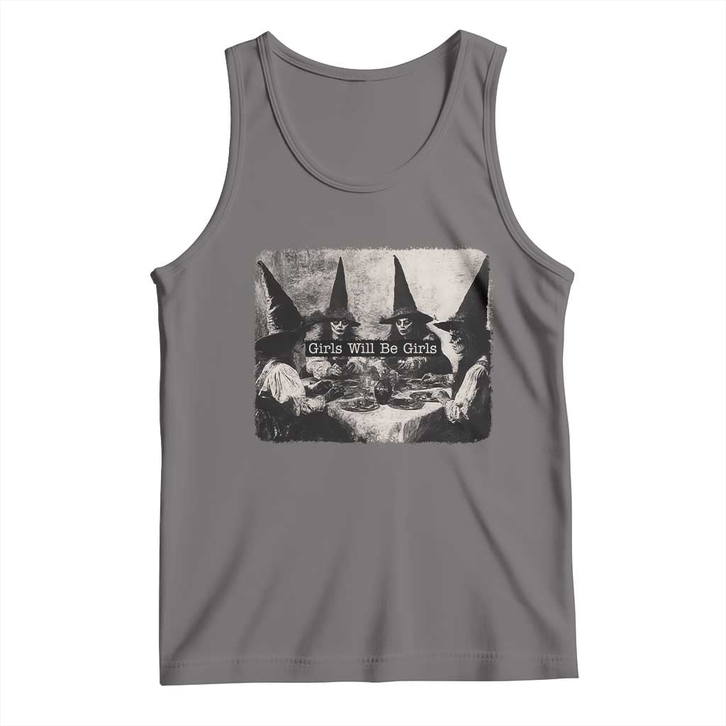 Funny Witch Girls Will Be Girls Tank Top Feminist Halloween - Wonder Print Shop