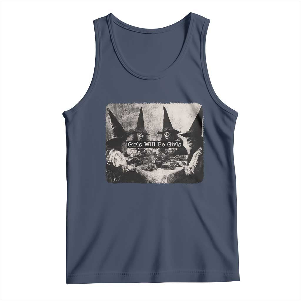 Funny Witch Girls Will Be Girls Tank Top Feminist Halloween - Wonder Print Shop