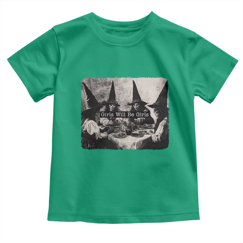 Funny Witch Girls Will Be Girls Toddler T Shirt Feminist Halloween - Wonder Print Shop