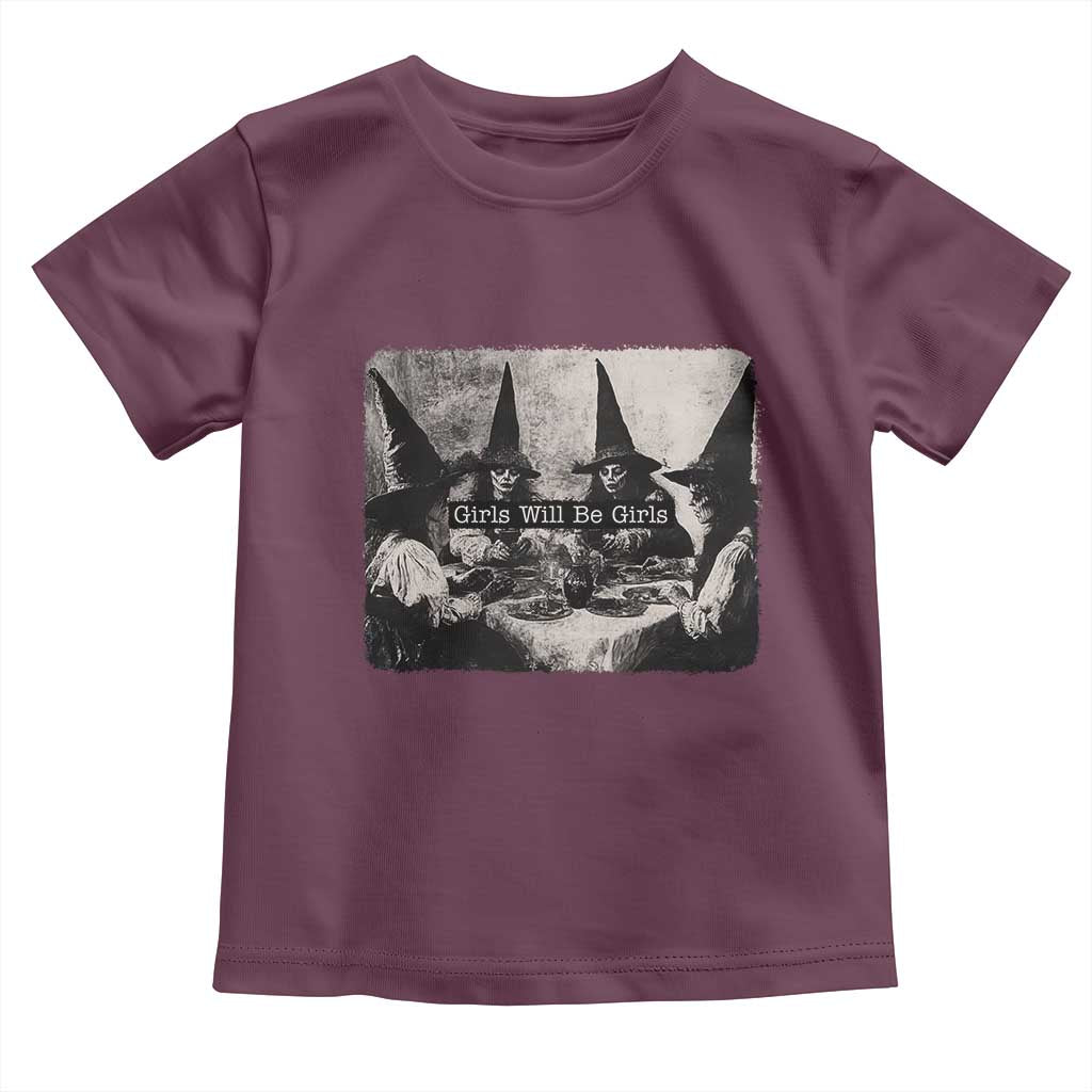 Funny Witch Girls Will Be Girls Toddler T Shirt Feminist Halloween - Wonder Print Shop
