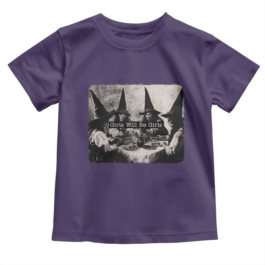 Funny Witch Girls Will Be Girls Toddler T Shirt Feminist Halloween - Wonder Print Shop