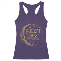 Salem 1692 They Missed One Racerback Tank Top Halloween Feminist Witch Trials - Wonder Print Shop