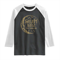 Salem 1692 They Missed One Raglan Shirt Halloween Feminist Witch Trials - Wonder Print Shop