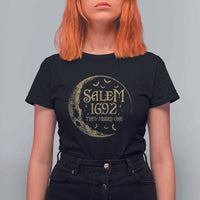 Salem 1692 They Missed One T Shirt For Women Halloween Feminist Witch Trials - Wonder Print Shop