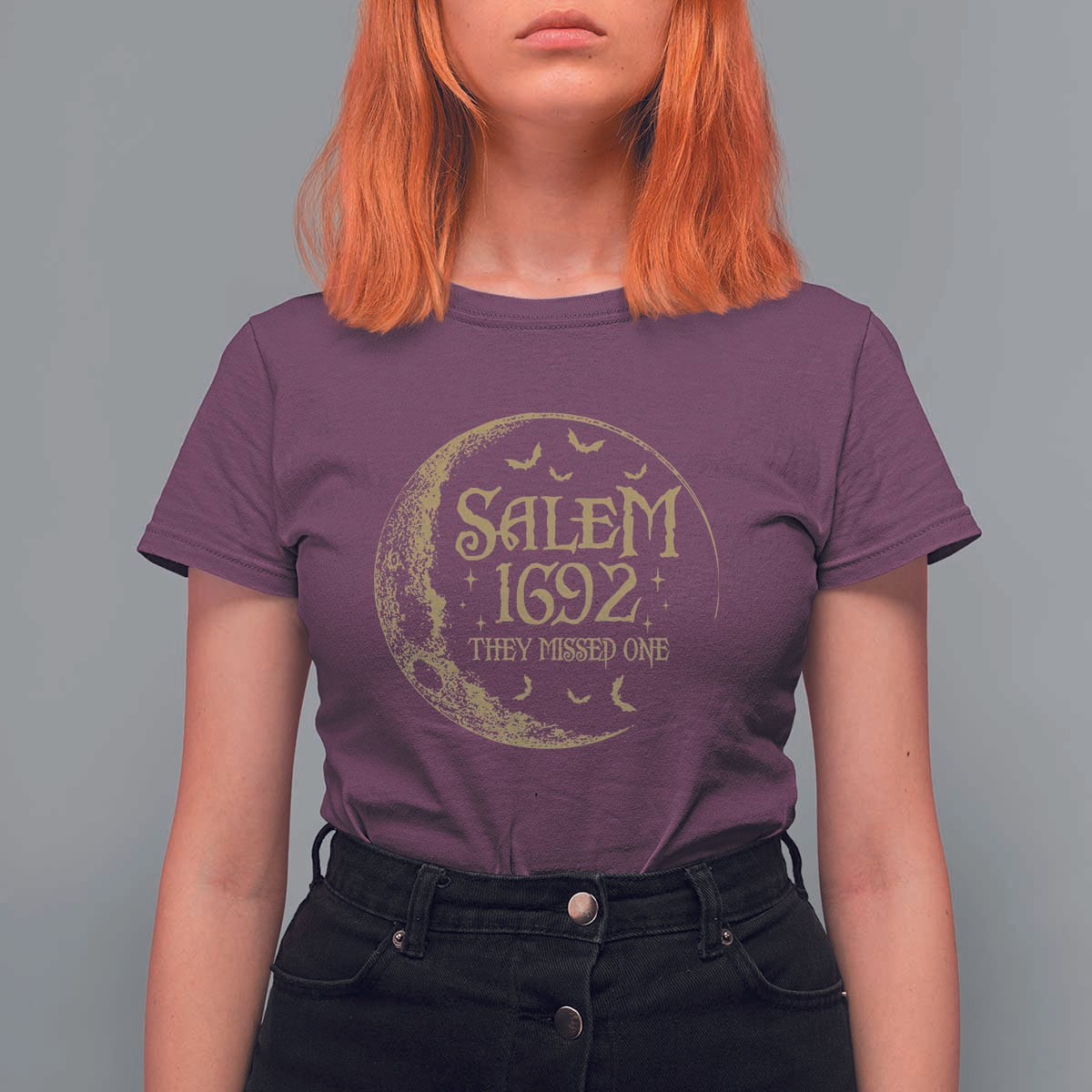 Salem 1692 They Missed One T Shirt For Women Halloween Feminist Witch Trials - Wonder Print Shop