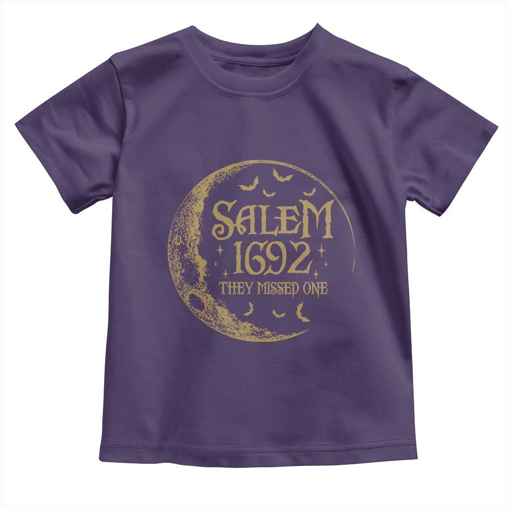 Salem 1692 They Missed One Toddler T Shirt Halloween Feminist Witch Trials - Wonder Print Shop