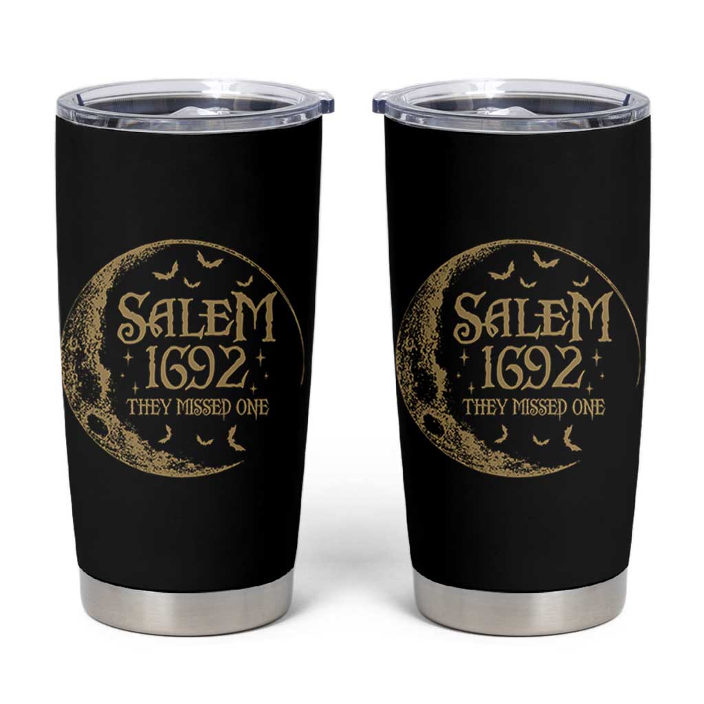 Salem 1692 They Missed One Tumbler Cup Halloween Feminist Witch Trials - Wonder Print Shop