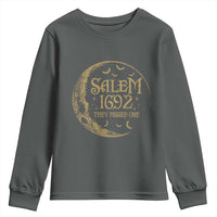 Salem 1692 They Missed One Youth Sweatshirt Halloween Feminist Witch Trials - Wonder Print Shop