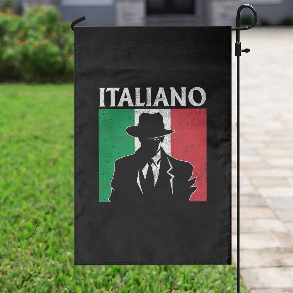 Italiano Italian Mafia Sicilian Gangster Italy Flag Garden Flag - Wonder Print Shop