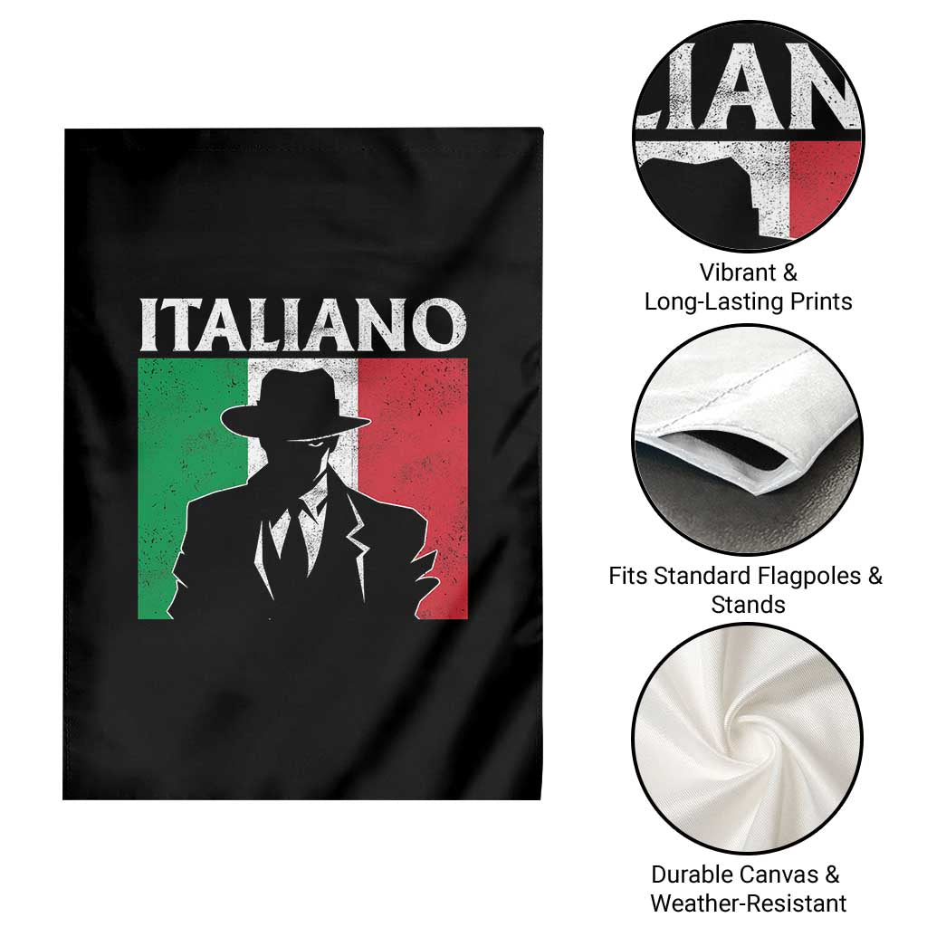 Italiano Italian Mafia Sicilian Gangster Italy Flag Garden Flag - Wonder Print Shop