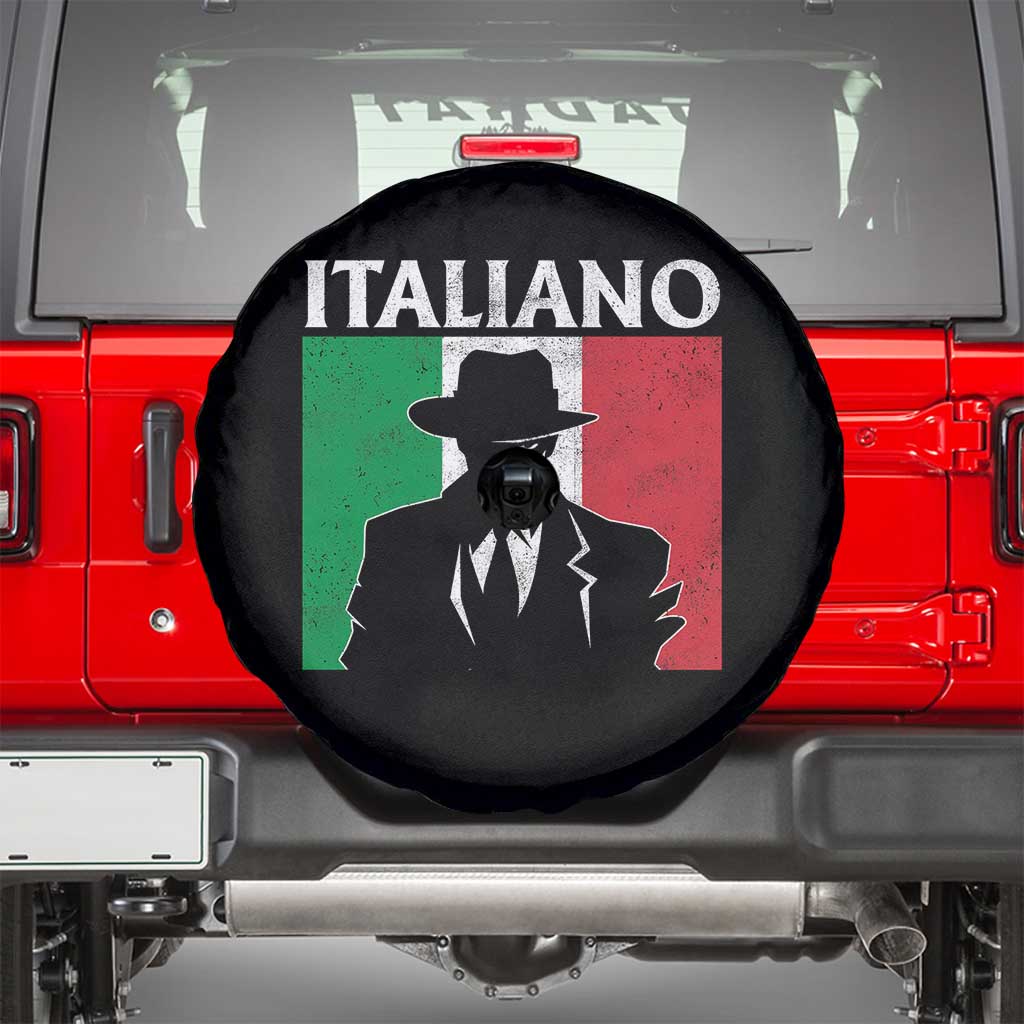 Italiano Italian Mafia Sicilian Gangster Italy Flag Spare Tire Cover - Wonder Print Shop