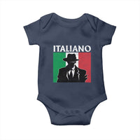 Italiano Italian Mafia Sicilian Gangster Italy Flag Baby Onesie - Wonder Print Shop