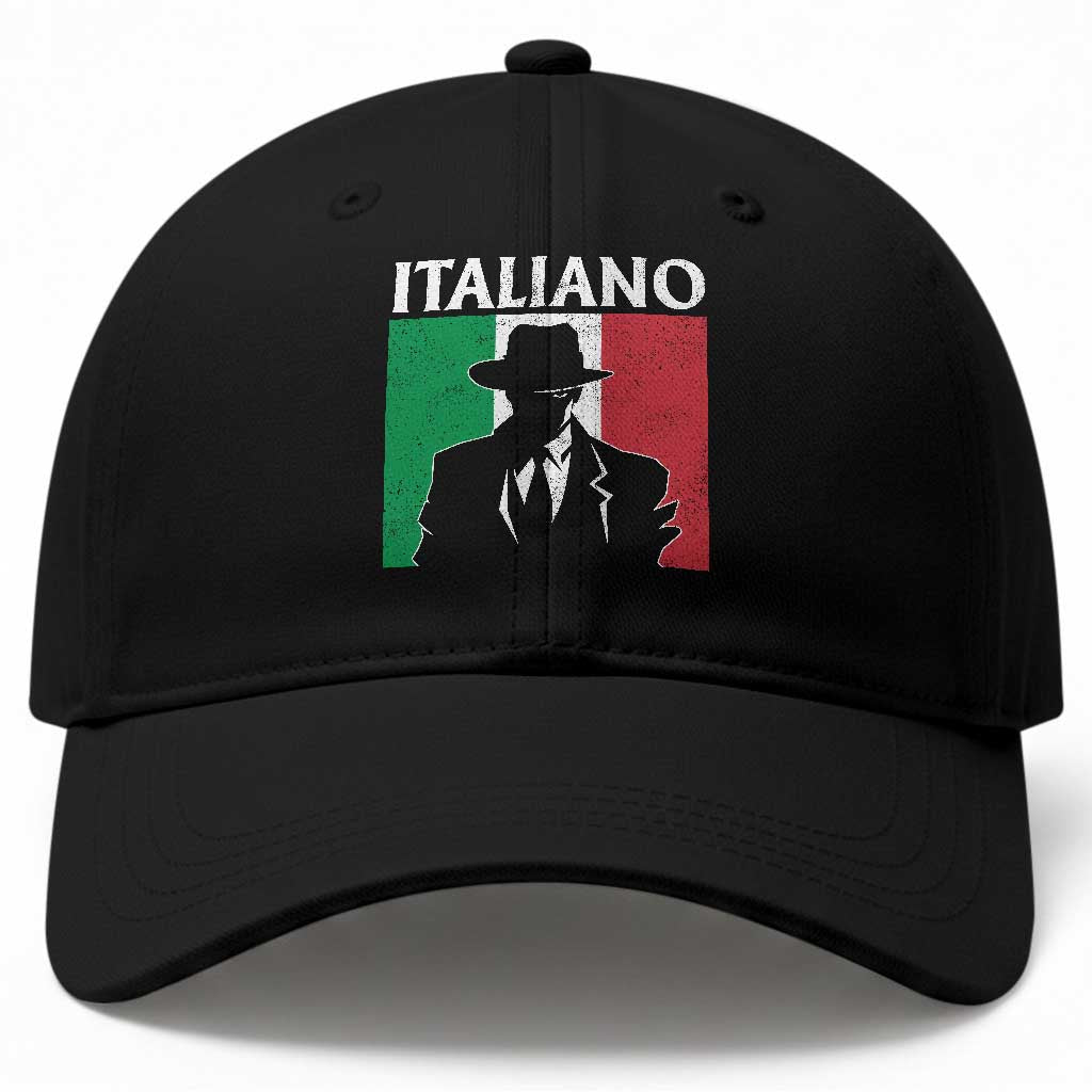 Italiano Italian Mafia Sicilian Gangster Italy Flag Baseball Cap