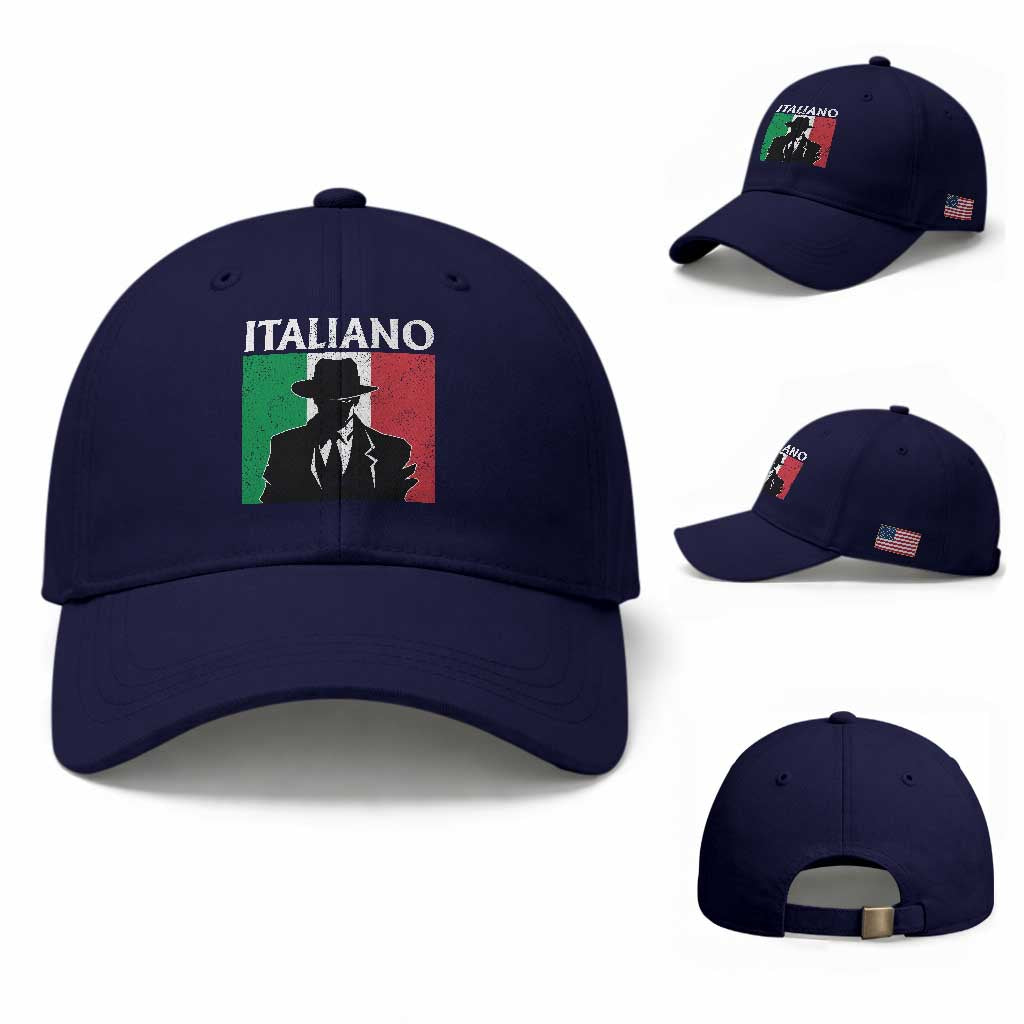 Italiano Italian Mafia Sicilian Gangster Italy Flag Baseball Cap