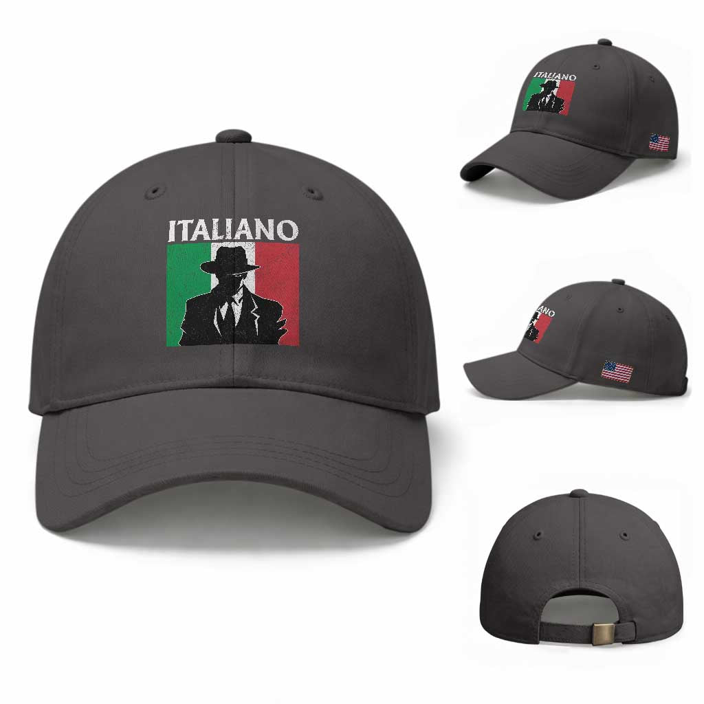 Italiano Italian Mafia Sicilian Gangster Italy Flag Baseball Cap