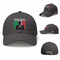 Italiano Italian Mafia Sicilian Gangster Italy Flag Baseball Cap