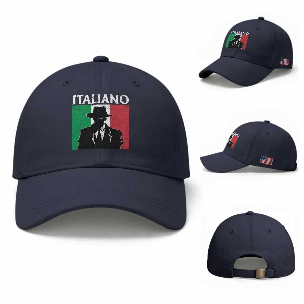 Italiano Italian Mafia Sicilian Gangster Italy Flag Baseball Cap