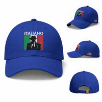 Italiano Italian Mafia Sicilian Gangster Italy Flag Baseball Cap