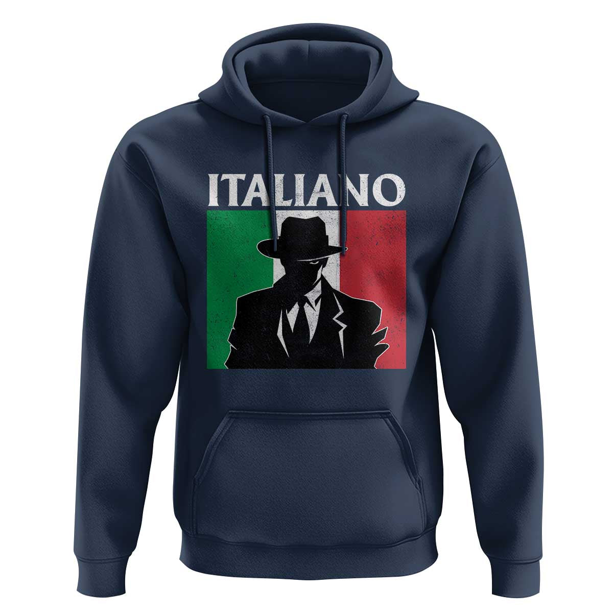 Italiano Italian Mafia Sicilian Gangster Italy Flag Hoodie - Wonder Print Shop