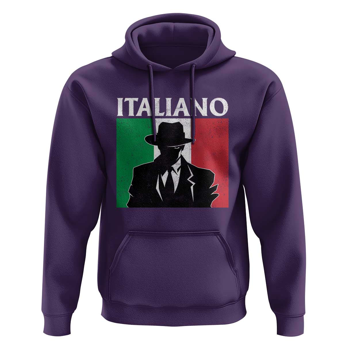 Italiano Italian Mafia Sicilian Gangster Italy Flag Hoodie - Wonder Print Shop