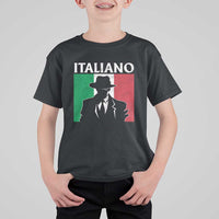 Italiano Italian Mafia Sicilian Gangster Italy Flag T Shirt For Kid - Wonder Print Shop