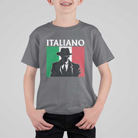 Italiano Italian Mafia Sicilian Gangster Italy Flag T Shirt For Kid - Wonder Print Shop