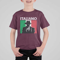 Italiano Italian Mafia Sicilian Gangster Italy Flag T Shirt For Kid - Wonder Print Shop