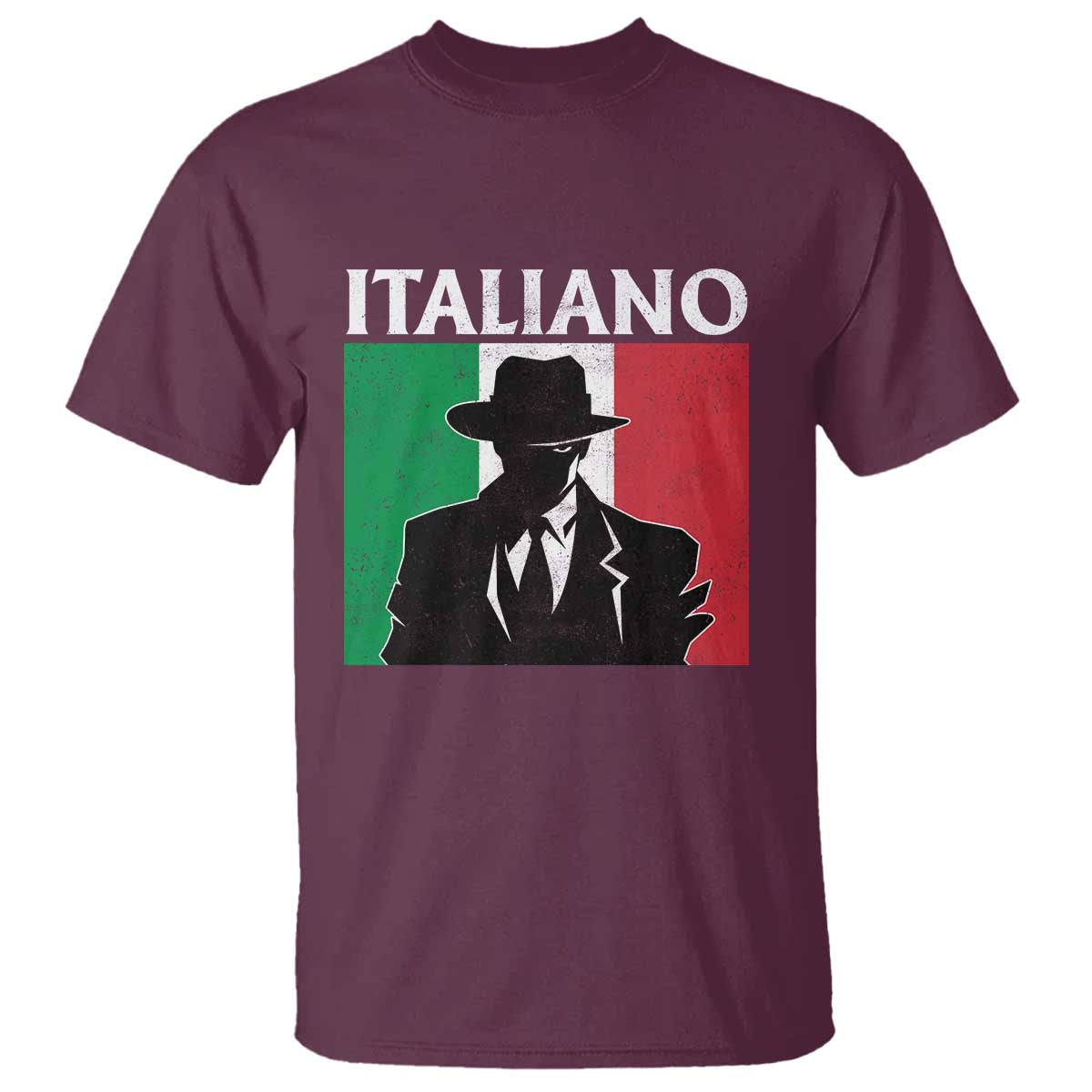 Italiano Italian Mafia Sicilian Gangster Italy Flag T Shirt - Wonder Print Shop