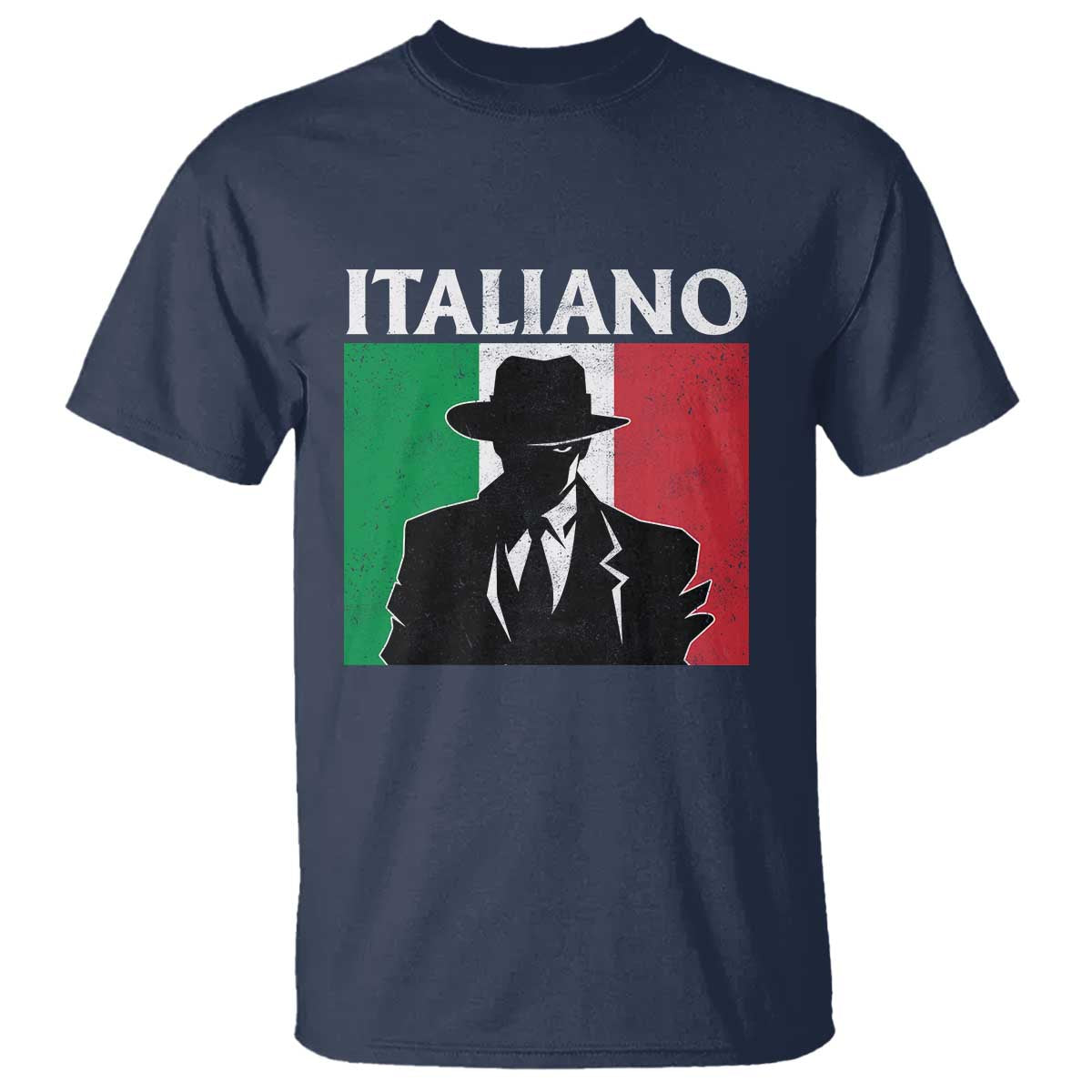 Italiano Italian Mafia Sicilian Gangster Italy Flag T Shirt - Wonder Print Shop