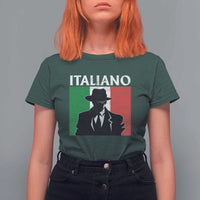Italiano Italian Mafia Sicilian Gangster Italy Flag T Shirt For Women - Wonder Print Shop