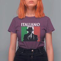 Italiano Italian Mafia Sicilian Gangster Italy Flag T Shirt For Women - Wonder Print Shop