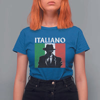 Italiano Italian Mafia Sicilian Gangster Italy Flag T Shirt For Women - Wonder Print Shop