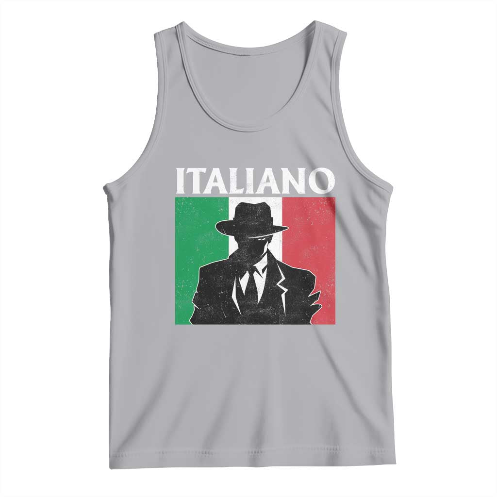 Italiano Italian Mafia Sicilian Gangster Italy Flag Tank Top - Wonder Print Shop