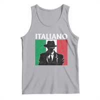 Italiano Italian Mafia Sicilian Gangster Italy Flag Tank Top - Wonder Print Shop