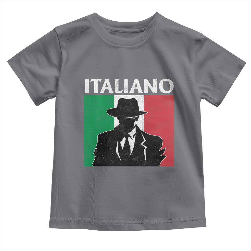 Italiano Italian Mafia Sicilian Gangster Italy Flag Toddler T Shirt - Wonder Print Shop