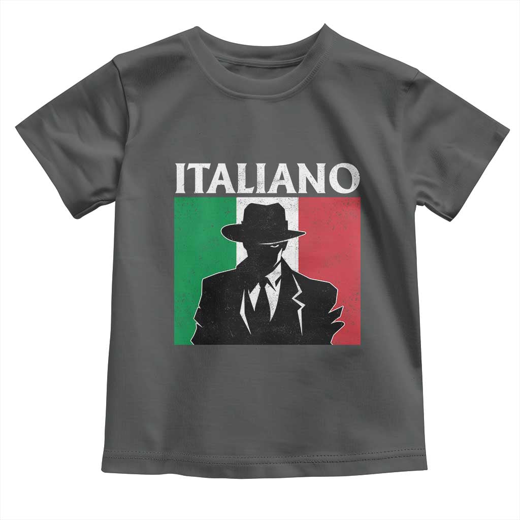 Italiano Italian Mafia Sicilian Gangster Italy Flag Toddler T Shirt - Wonder Print Shop