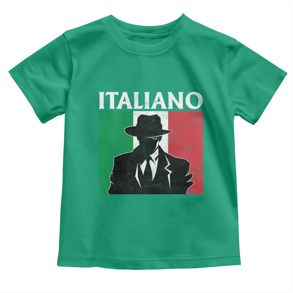 Italiano Italian Mafia Sicilian Gangster Italy Flag Toddler T Shirt - Wonder Print Shop