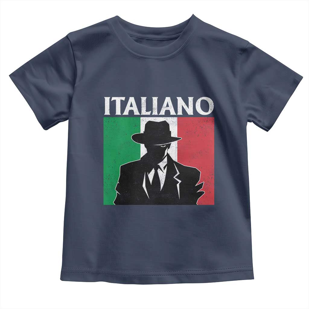 Italiano Italian Mafia Sicilian Gangster Italy Flag Toddler T Shirt - Wonder Print Shop