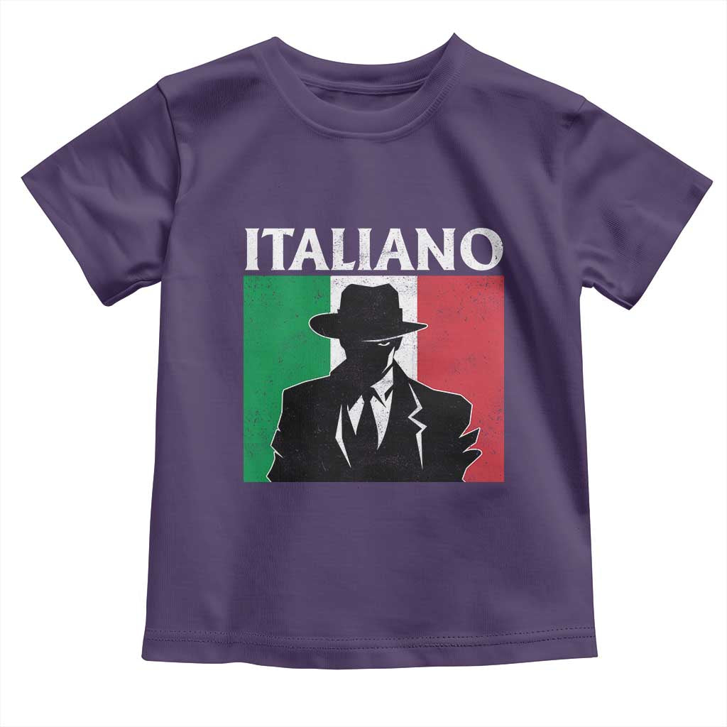 Italiano Italian Mafia Sicilian Gangster Italy Flag Toddler T Shirt - Wonder Print Shop