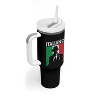 Italiano Italian Mafia Sicilian Gangster Italy Flag Tumbler With Handle - Wonder Print Shop